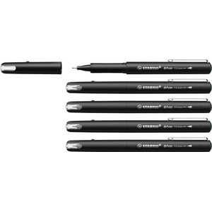 STABILO 5 stuks hoogwaardige fineliner groen