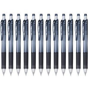 Pentel EnergizeX PL105-A vulpotlood, 0,5 mm, zwart, 12 stuks