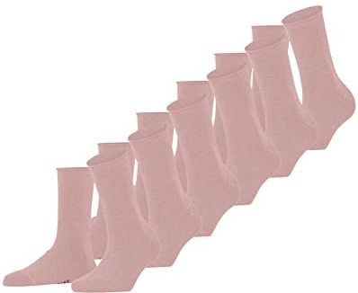 FALKE Happy 6 paar katoenen sokken uni 6 paar damessokken (6 stuks), roze (Bloom 8645)