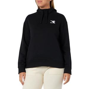 Diadora L.Hoodie Slit Sweat femme, Noir, S