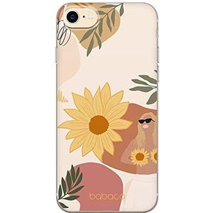 ERT GROUP Beschermhoes voor Babaco Fruits and Flowers origineel en officieel gelicentieerd product voor iPhone 7/8/SE2, optimale vorm van de smartphone, schokbestendig.