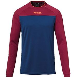 Kempa Prime T-shirt voor heren, met lange mouwen, asymmetrische hals