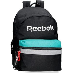 Reebok Andover Schoolrugzak, 15,6 inch, zwart, 31 x 44 x 17,5 cm, polyester, 23,87 l, zwart, mochila escolar, rugzak 44, zwart., Rugzak 44