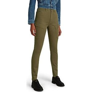 G-STAR RAW Skinny cargobroek voor dames, met hoge taille, groen (donkerolijf C105-c744)