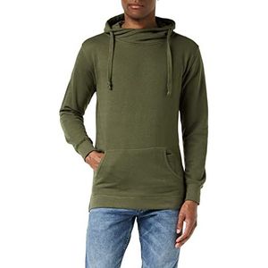 Urban Classics Loose Terry Long Hoody Sweatshirt met capuchon, groen (Olive 176), S Heren, Olijf