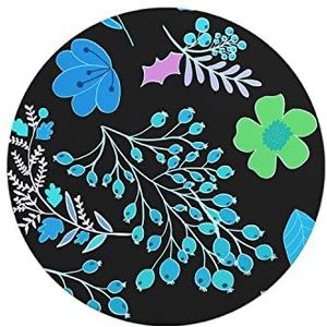 Questo Casa, Ronde muismat met antislip onderkant voor kantoor en thuis, diameter 22 cm