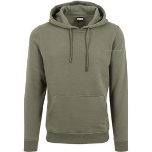 Urban Classics Basic sweatshirt met capuchon voor heren (1 stuk), Olijf