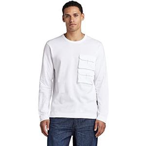 G-STAR RAW Zakshirt heren, wit (wit C336-110), XL, wit (wit C336-110)