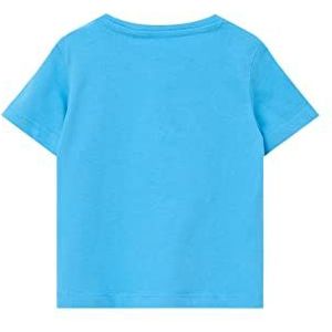 s.Oliver Junior T-Shirt, Kurzarm T-Shirt, Manches Courtes, Blue Green, 86 bébé, Bleu/Vert, 86