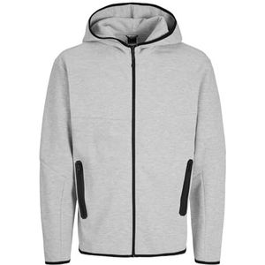 Jack & Jones Jcofusion Sweatshirt Zip Hood Noos sweatjack voor heren (1 stuk), Lichtgrijs