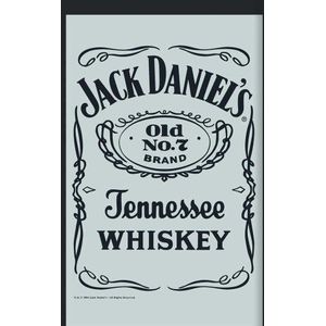 empireposter Onbekend Jack Daniels Whiskey Logo 2, spiegel bedrukt met kunststof frame in houtlook - Afmetingen: 20 x 30 cm