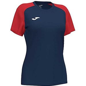 Joma Academy IV T-shirt voor dames, Navy/Rood