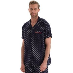 Dagi Haut de pyjama Viscone pour homme, bleu marine, 2XL, XXL, bleu marine, XXL