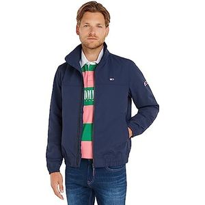 Tommy Jeans Heren Essential Casual Bomber Jacket, Zwart, Twilight Navy