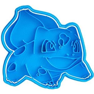 Cuticuter Bulbasaur Pokémon koekjessnijder, 8 x 7 x 1,5 cm, blauw