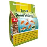 Tetra Pond Flakes Complete vlokkenvoer voor tuinvijvers en siervissen, geschikt voor kleine vissen, jonge vissen, angstige vissen, 4 l