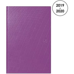 Oxford Textura Kalender 2019 – 2020 van augustus tot augustus, 1 week op 2 pagina's, formaat 10 x 15 cm, violet