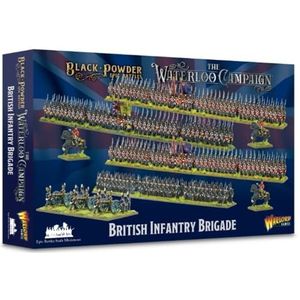 Britse Infanteriebrigade - Epische schaal plastic miniaturen voor zwart poeder van Warlord Games - zeer gedetailleerde Napoleontische tijdperk miniaturen voor tafeloorlogsspel