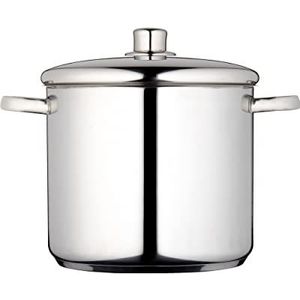 Masterclass Pan, Geschikt voor Inductie, RVS, Met Deksel, Zilver, 8,5 Liter, 24 Cm