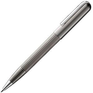 LAMY Impium vulpotlood 193 - potlood met hoogwaardige PVD-coating en galvanisatie in de kleur titanium, mat - met 0,7 mm fijne vulling (LAMY M 40)