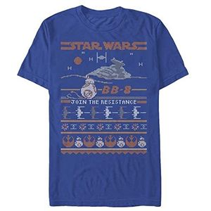 Star Wars T-shirt unisexe Bb8 Resistance Sweater Organic à manches courtes, bleu clair, XXL