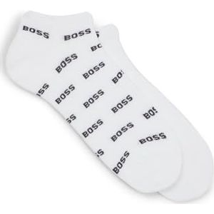 BOSS 2P AS Allover CC Lot de 2 paires de chaussettes de marque pour homme Longueur cheville, blanc, 40 EU