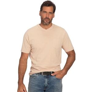 JP 1880 806260 Basic T-shirt voor heren, korte mouwen, V-hals, maat L, 8XL, Parelmoer