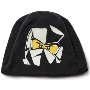LEGO Lwaris 607 - fleece mutze, uniseks kinderbaret, zwart, zwart, zwart.