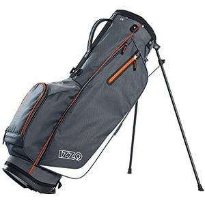 Izzo Golf Ultra-Lite golftas met twee riemen en exclusieve functies, grijs/oranje