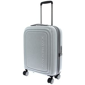 Mandarina Duck Logo-duck suitcases and trolley, eenheidsmaat, Zilveren glitter, 40x55x20(LxHxW), trolley