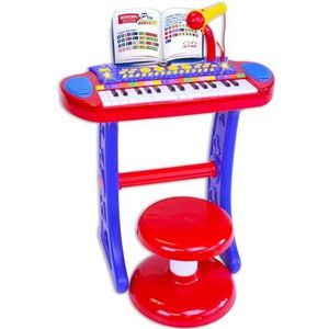 Bontempi - Orgel, 133240, rood/blauw/wit