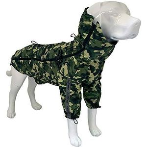 Croci Hiking Go Mimetic regenjas voor honden, draagbaar, maat 45 cm - 260 g