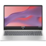 HP Chromebook Plus 15a-nb0005ns Notebook met Google AI 15,6 inch Full HD (Intel Core i3-N305, 8 GB RAM, 256 GB Flash, Intel UHD Graphics, ChromeOS, FHD Camera) Zilver Toetsenbord