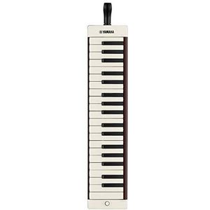 Yamaha P-37EBR Pianica Draagbaar melodisch instrument met 37 toetsen met opzetstuk en draagtas voor volwassenen, beginners en degenen die het terug willen nemen, bruin