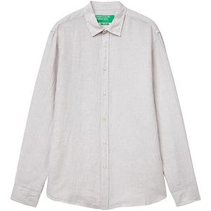 United Colors of Benetton Herenblouse, Wit met strepen 936