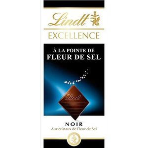 Lindt - Chocoladetablet met fleur de sel, pure chocolade, 100 g
