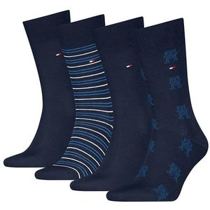 Tommy Hilfiger Giftbox Classic Sock heren, Navy Blauw