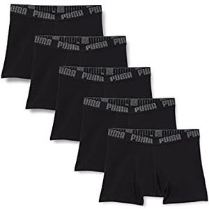 PUMA PUMA Basic Men's Boxers (5 pack) heren Boxer Slip (5-Pack), Zwart (Black), XXL