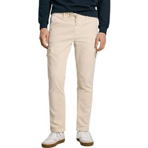 Pepe Jeans Pantalon cargo Gymdigo pour homme, Beige (blanc ivoire), 36W