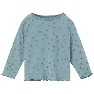 s.Oliver Lange mouwen T-shirt voor baby's, meisjes, blauw, groen, 86, Blauw Groen