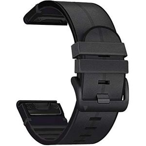 YOOSIDE QuickFit Echt lederen reservearmband voor Fenix 7X Solar/Fenix 6X Pro/Fenix 5X 26 mm + zweetbestendige siliconen voor Garmin Enduro, Fenix 5X Plus, Tactix Delta