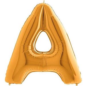 Grabo 202G-P ballon Superloon letter A 1 verpakking, lengte 101,6 cm, kleur goud, Eén maat