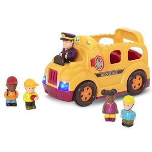 B. toys by Battat BX1849Z Boogie Bus - Schoolbus met passagiers en bestuurder voor kinderen (6 stuks) - vanaf 18 maanden