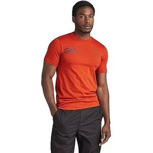 G-STAR RAW Multi Gr Slim R T T-shirts voor heren, Oranje (Rooibos Tea D23715-336-g052)