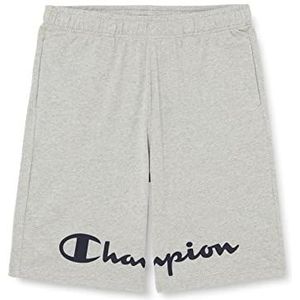 Champion Legacy Authentic Pants Pro Jersey Split Logo Bermuda, lichtgrijs gemêleerd