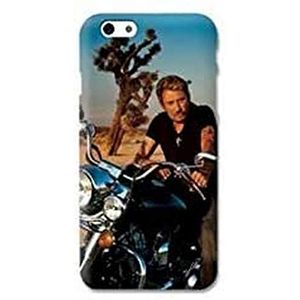 Beschermhoes voor iPhone 7/8/SE (2020) Johnny Hallyday motorfiets