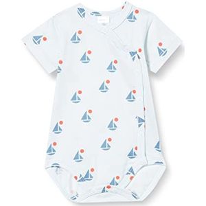 Pinokio Bodysuits Korte Mouwen Buttoned Ondergoed voor Babyjongens (1 stuk), Blue Voilboats Sailor