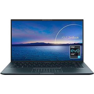 ASUS ZenBook 14 Ultralight UX435EAL-KC096T Notebook 14 inch Full HD (Intel Core i7-1165G7, 16 GB RAM, 512 GB SSD, 32 GB Intel Optane, Intel Iris Xe Graphics, zonder SO) Grenen Grijs - Spaans QWERTY-toetsenbord