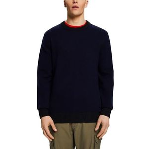 ESPRIT 103ee2i306 sweatshirt voor heren, 400 / marineblauw