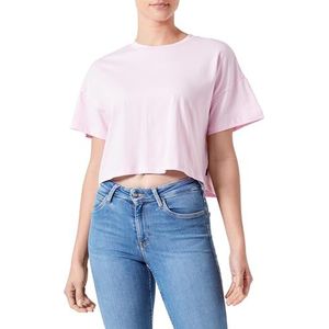 Noisy may Nmalena S/S T-shirt à col rond Semicrop Top FWD Noos pour femme, Pirouette, M